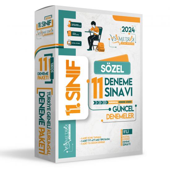 2024 11.Sınıf Sözel Türkiye Geneli Değerlendirmeli Dijital Çözümlü 11li PAKET DENEME SETİ