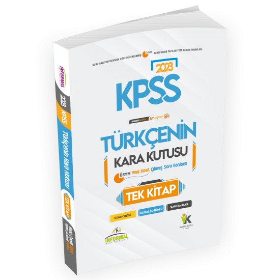 KPSS Türkçenin Kara Kutusu TEK KİTAP Konu Özetli D.Çözümlü ÖSYM ARŞİV Çıkmış Soru Bankası