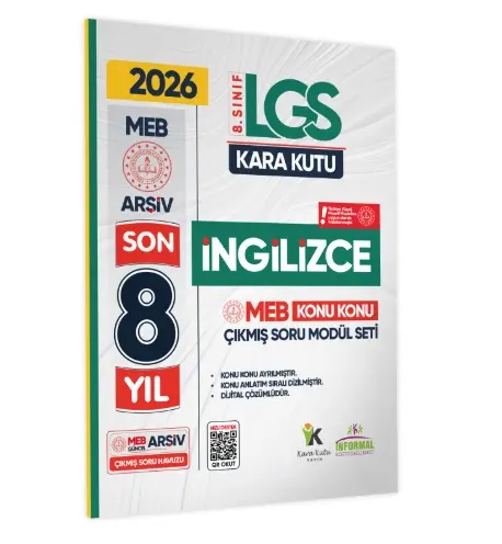 2026 LGS 8. Sınıf İngilizce Karakutu | MEB Çıkmış Sorular Çözümlü Modül