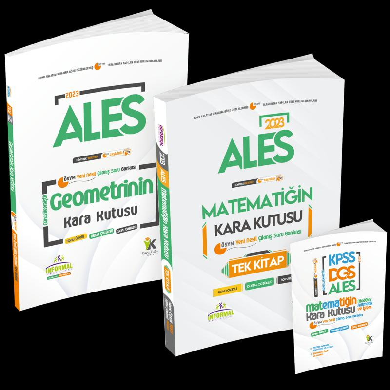 ALES Matematik TEK KİTAP ve Geometrinin Kara Kutusu Konu Ö.D.Çözümlü Çıkmış Soru Bankası Seti