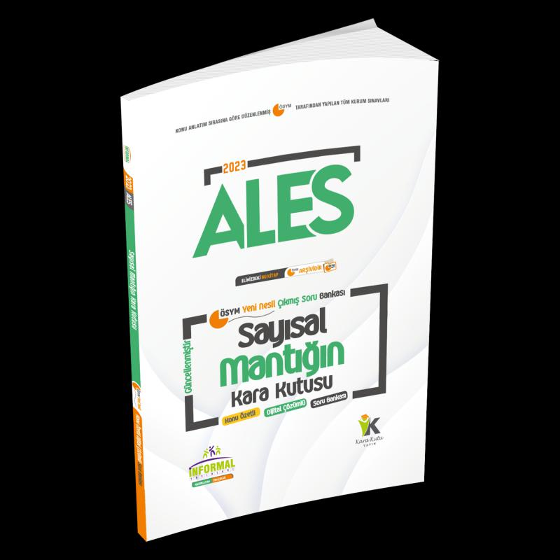 ALES Sayısal ve Sözel Mantık Kara Kutu Konu Özetli Dijital Çözümlü ÖSYM Çıkmış Soru Bankası