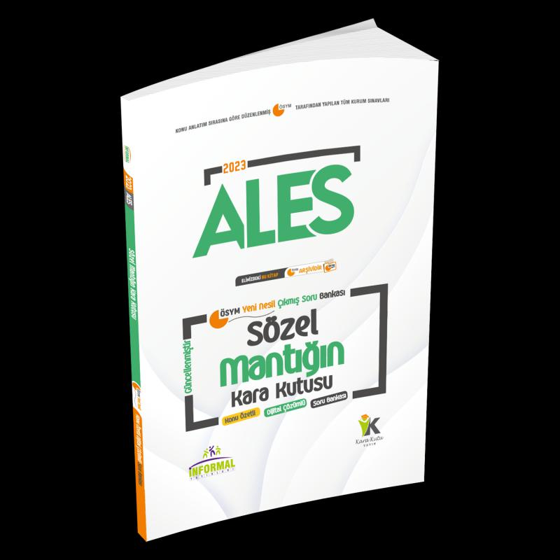 ALES Sözel Mantık Kara Kutu Konu Özetli Dijital Çözümlü ÖSYM Çıkmış Soru Havuzu Bankası
