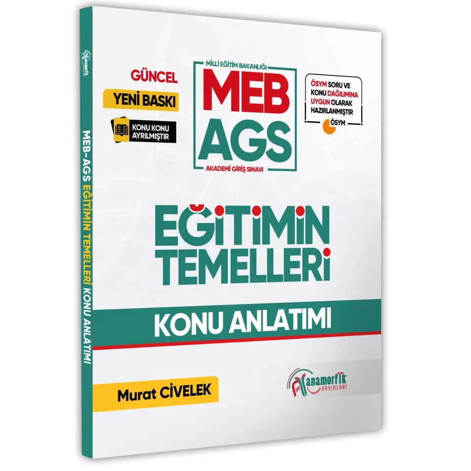 2026 MEB-AGS Eğitimin Temelleri Görsel Destekli Konu Anlatımı Kitabı Yeni Müfredat Güncel Baskı