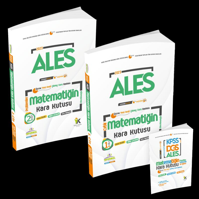 ALES Matematik Kara Kutu 1.ve 2.Cilt Konu Özetli D.Çözümlü ÖSYM Soru Bankası SET PAKET