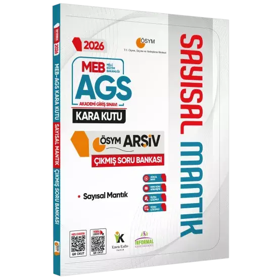 2026 MEB-AGS Kara Kutu Sayısal ve Sözel Mantık Set ÖSYM Çıkmış Soru Bankası Konu Özetli Çözümlü