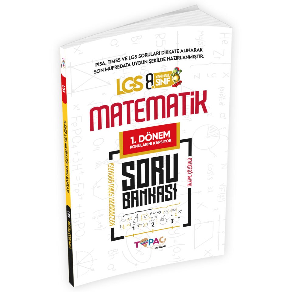 2026 8.Sınıf LGS MATEMATİK 2li Set Dijital Çözümlü Soru Bankası Topaç Yayınları