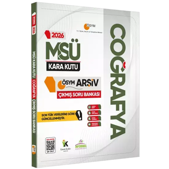 2026 MSÜ Coğrafya Kara Kutu ÖSYM Çıkmış Soru Bankası Dijital Çözümlü