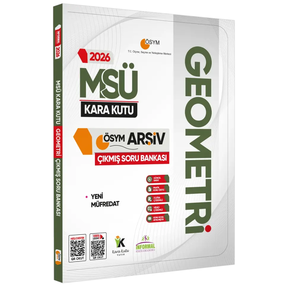 2026 MSÜ GEOMETRİNİN Kara Kutusu ÖSYM Çıkmış Soru Havuzu Bankası Konu Özetli Çözümlü