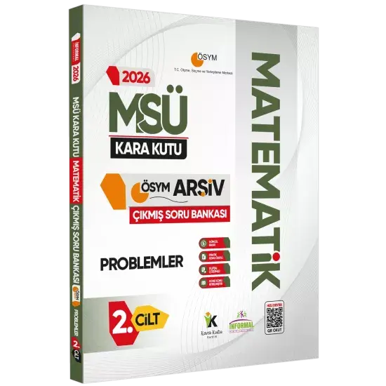 2026 MSÜ Matematiğin Kara Kutusu 2.Cilt PROBLEMLER Çıkmış Soru Bankası Konu Özetli Dijital Çözümlü