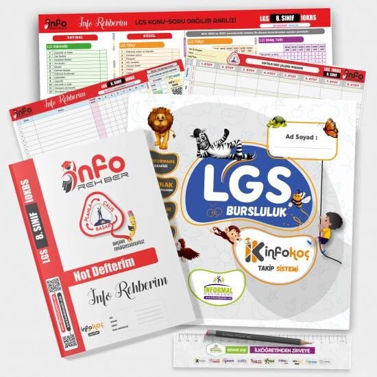 2026 8.Sınıf LGS-BURSLULUK İnfo Koç Öğrenci-Öğretmen Destek Sistemi ÖDS (Öğrenci Koçluğu Takip Seti)