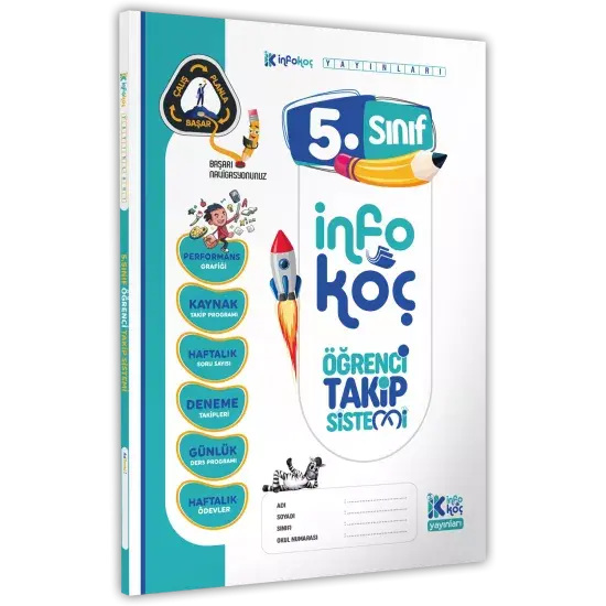 2026 5.Sınıf İnfoKoç Yayınları Öğrenci Takip Sistemi (40 Haftalık, Detaylı, Konu Soru Video Takip)