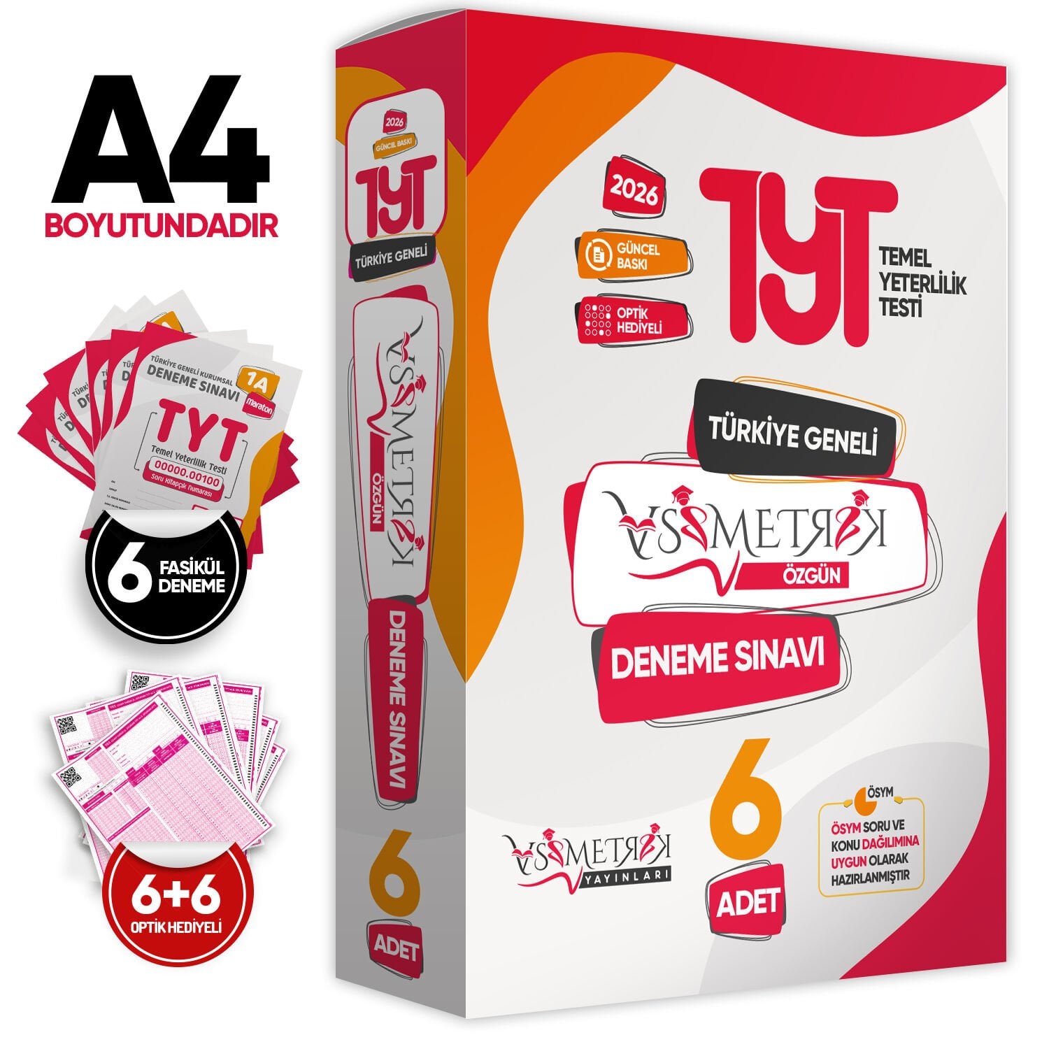2026 TYT Asimetrik Deneme Paketi 6lı Türkiye Geneli Değerlendirmeli Özgün Güncel Paket Deneme Sınavı