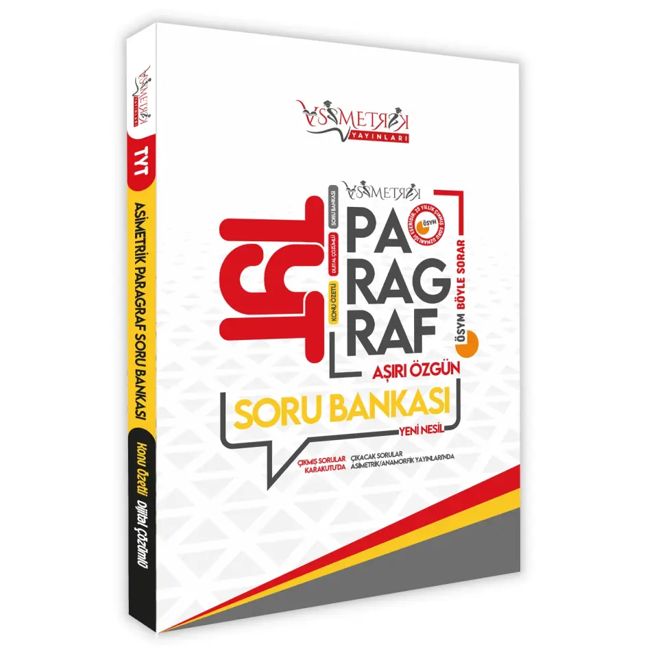 2026 TYT Türkçe Özgün Asimetrik Paragraf-Çıkmış Karma Paragraf Soru Bankası Konu Özetli Çözümlü