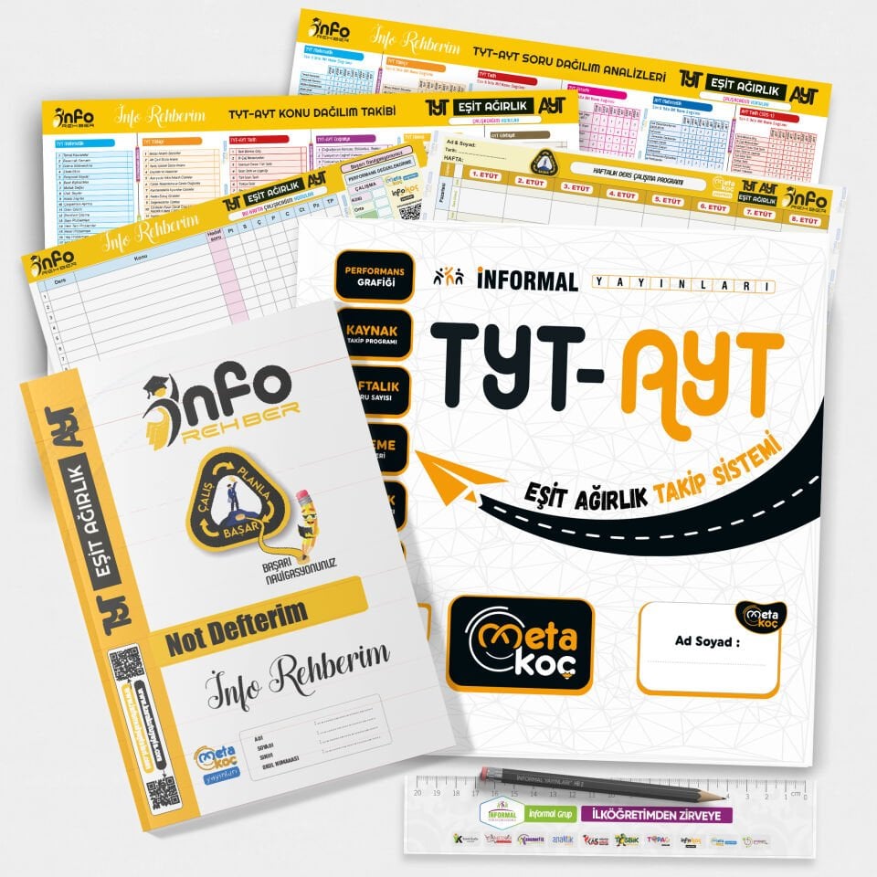 2026 TYT-AYT Eşit Ağırlık Meta Koç Öğrenci-Öğretmen Destek Sistemi ÖDS (Öğrenci Koçluğu Takip Seti)