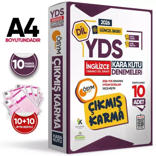 2026 YDS İNGİLİZCE ÖSYM Çıkmış Soru 12li Tıpkı Basım ve Çıkmış Karma 10lu Deneme 2li Set TG Çözümlü