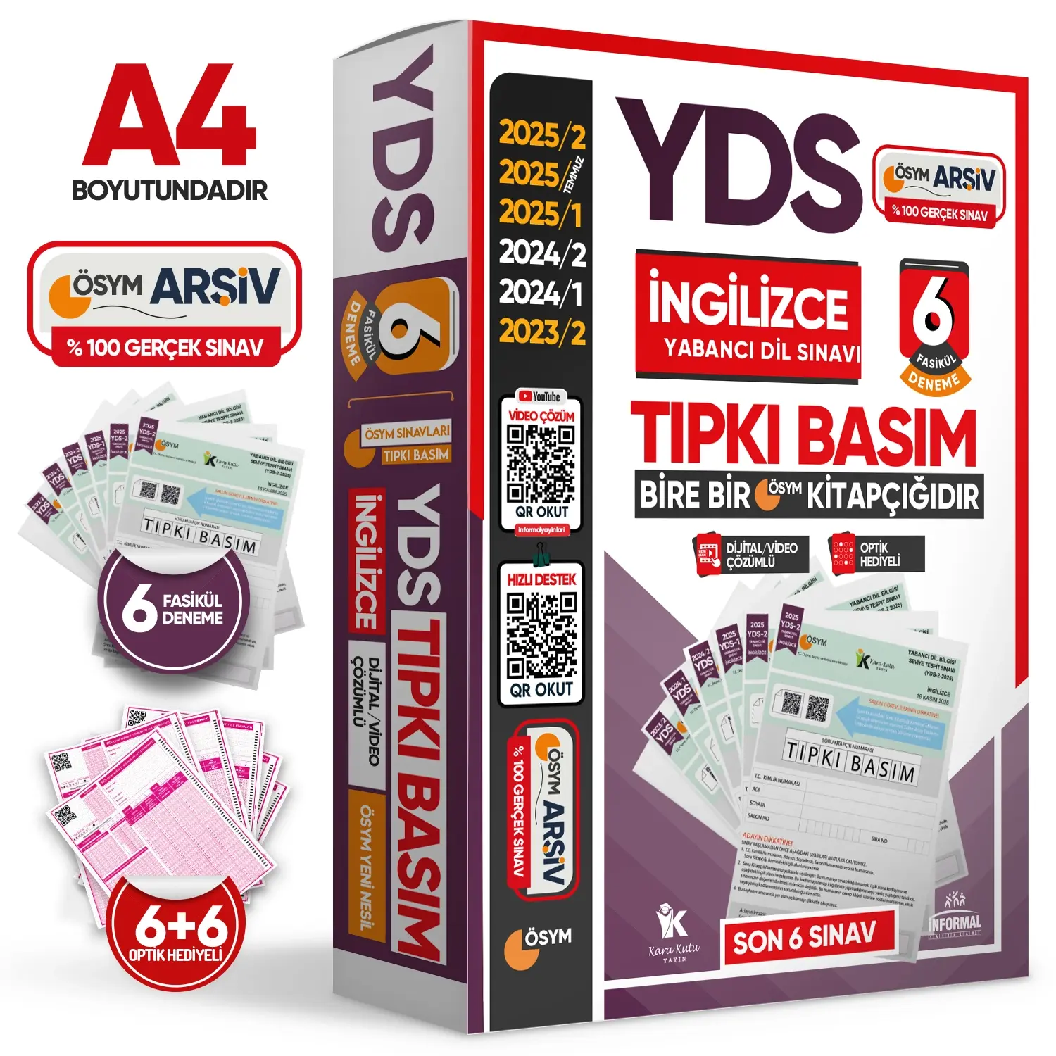 2026 YDS İngilizce ÖSYM Tıpkı Basım Çıkmış Soru 6lı Deneme Paketi Video/PDF Çözümlü Türkiye Geneli