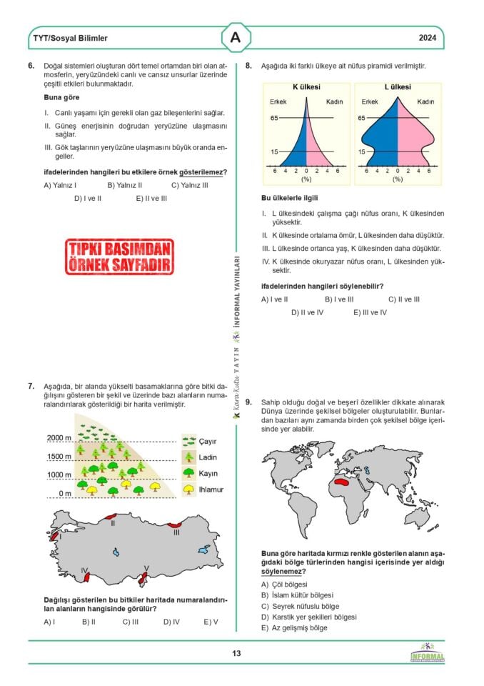 2026 YKS TYT ÖSYM Çıkmış Soru Tıpkı Basım 10lu Deneme Paketi Türkiye Geneli Video ve Dijital Çözümlü