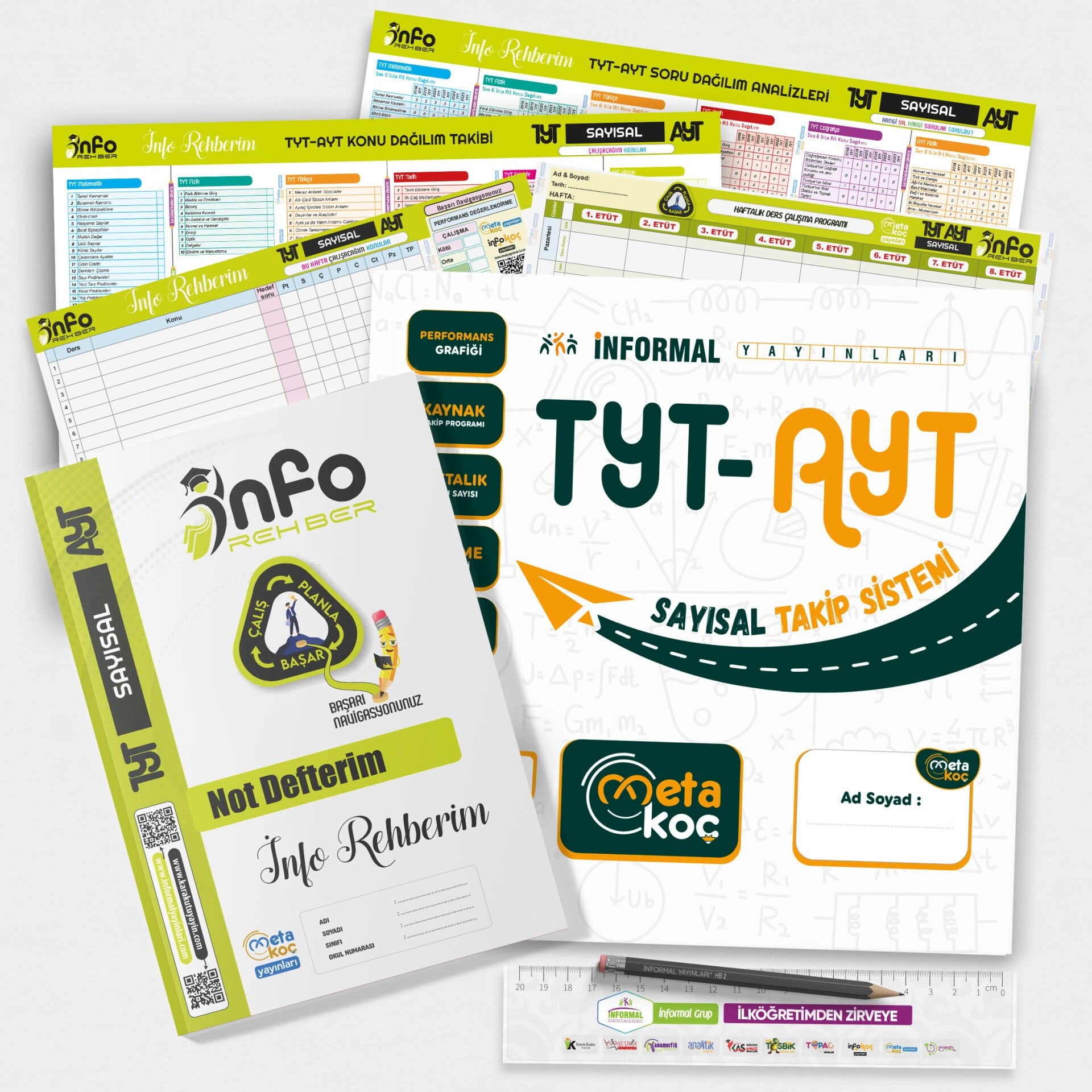 2026 YKS TYT-AYT SAYISAL Meta Koç Öğrenci-Öğretmen Destek Sistemi ÖDS (Öğrenci Koçluğu Takip Seti)