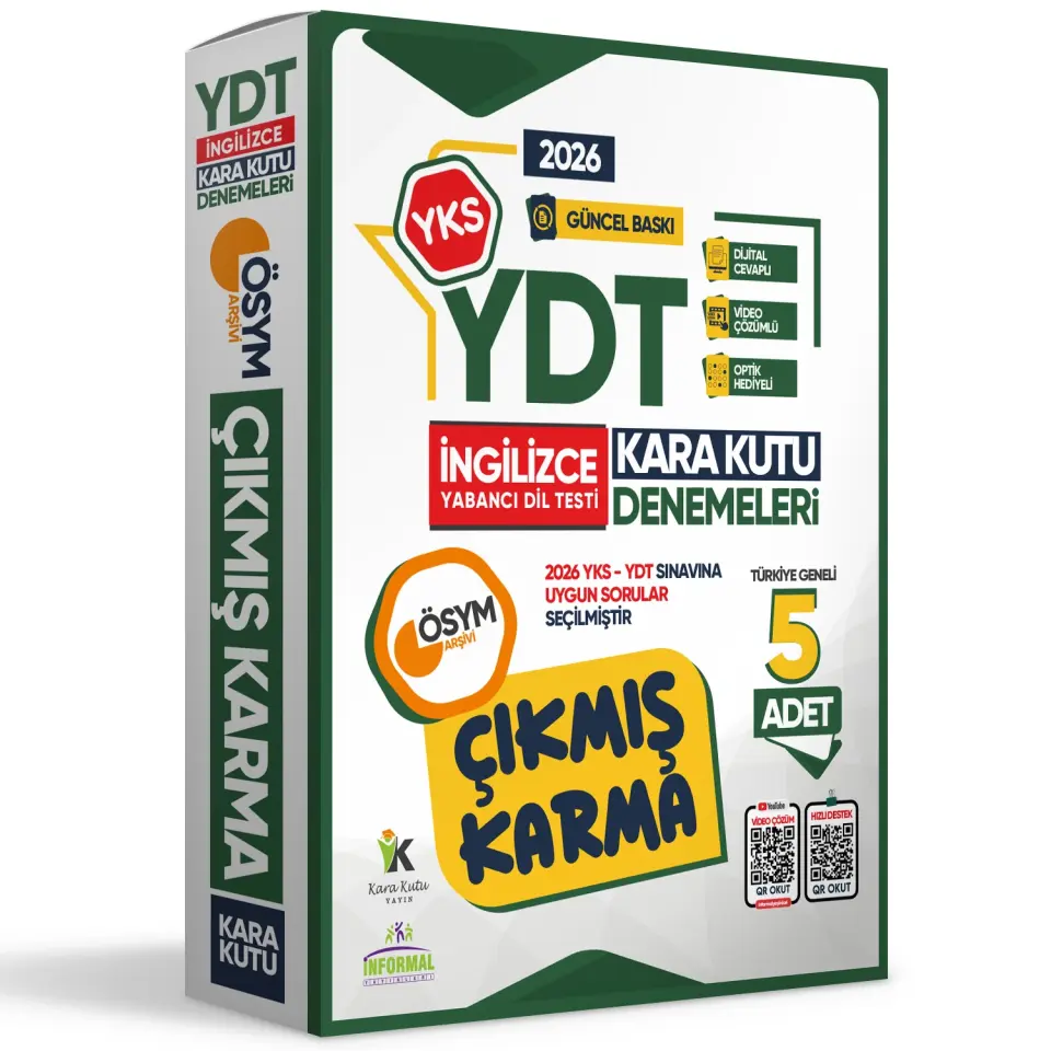 2026 YKS YDT İNGİLİZCE ÖSYM Çıkmış Soru 8li Tıpkı Basım ve 5li Çıkmış Karma Deneme Seti TG Çözümlü
