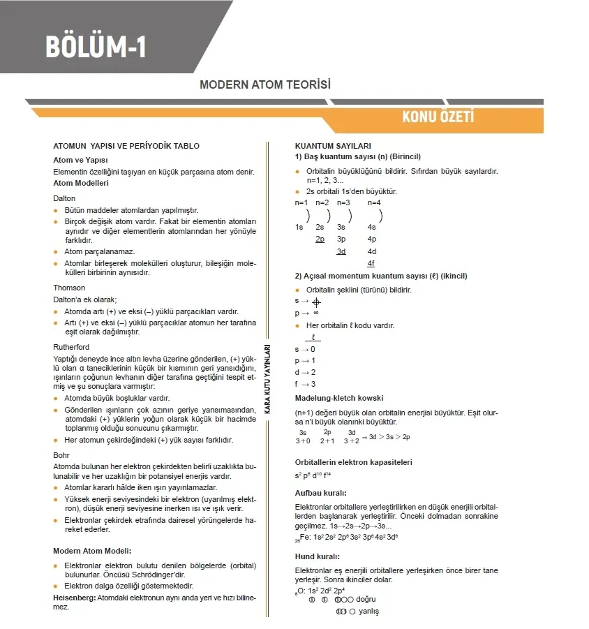 2026 YKS-AYT Kimyanın Kara Kutusu ÖSYM Çıkmış Soru Havuzu Bankası Konu Özetli Dijital Çözümlü