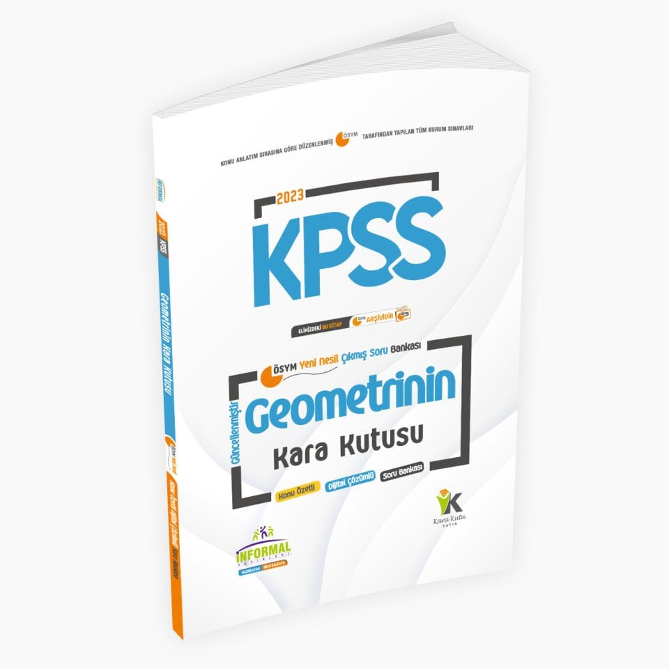 KPSS Matematik TEK KİTAP ve Geometrinin Kara Kutusu Konu Ö.D.Çözümlü Çıkmış Soru Bankası Seti