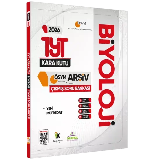 2026 YKS-TYT BİYOLOJİNİN Kara Kutu ÖSYM Çıkmış Soru Havuzu Bankası Konu Özetli Dijital Çözümlü