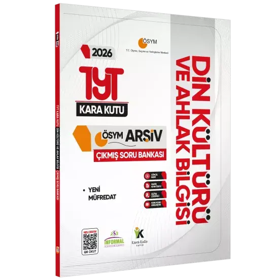 2026 YKS-TYT DİN KÜLTÜRÜ ve AHLAK BİLGİSİ Kara Kutu Çıkmış Soru Bankası Konu Özetli Dijital Çözümlü