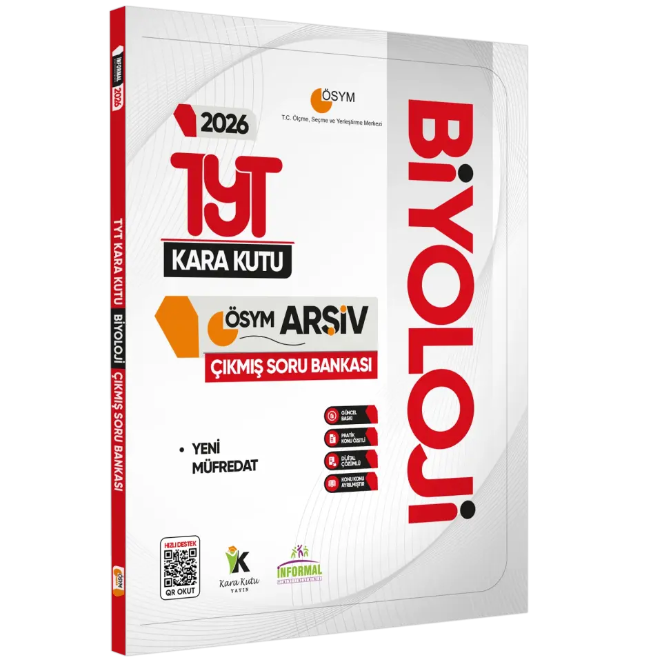 2026 YKS-TYT Fizik Kimya Biyoloji (FKB) Kara Kutu Çıkmış Soru Bankası 3lü Set K. Özetli Çözümlü