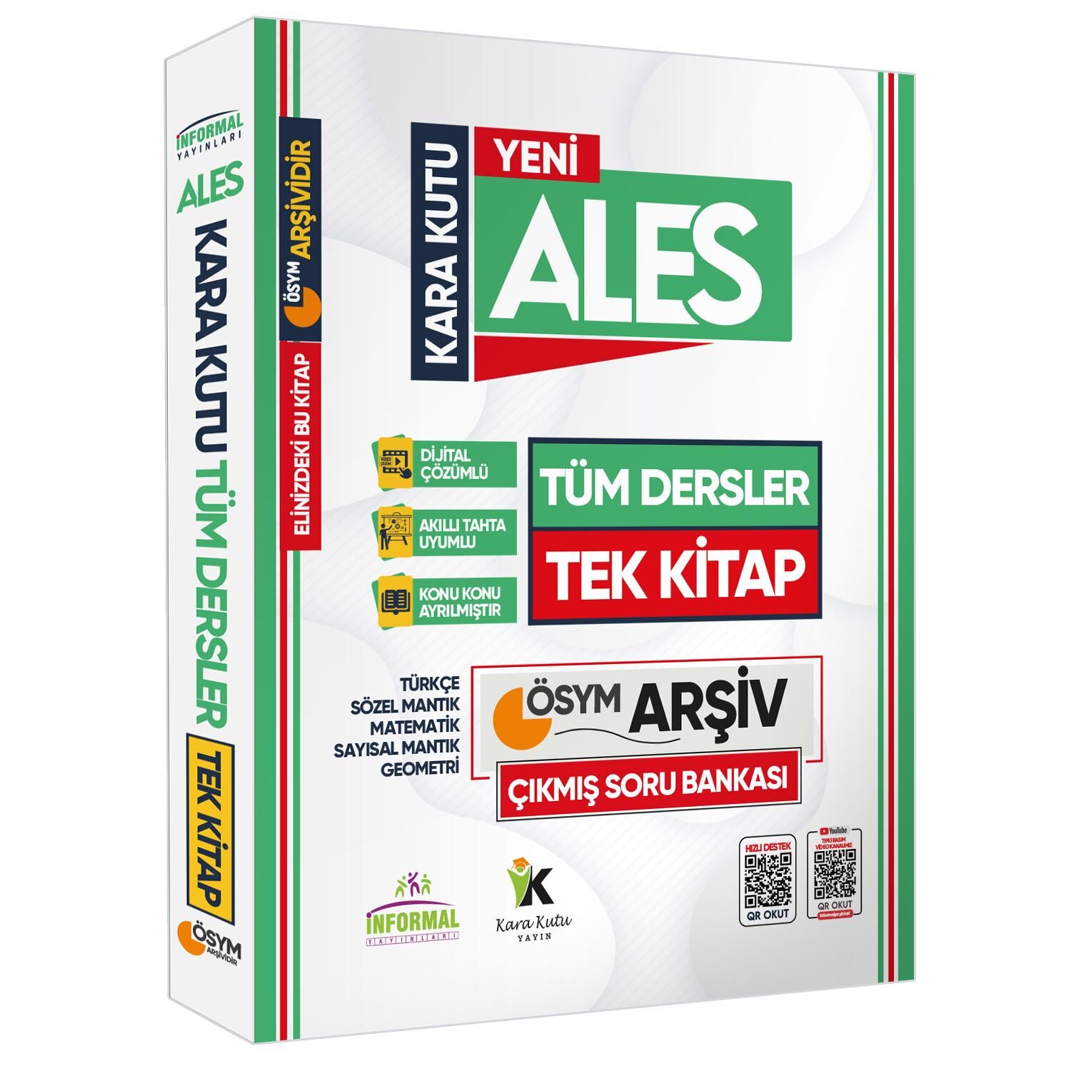 2025 ALES TÜM DERSLER TEK KİTAP Kara Kutu ÖSYM Soru Havuzu Çıkmış Soru Bankası Dijital Çözümlü