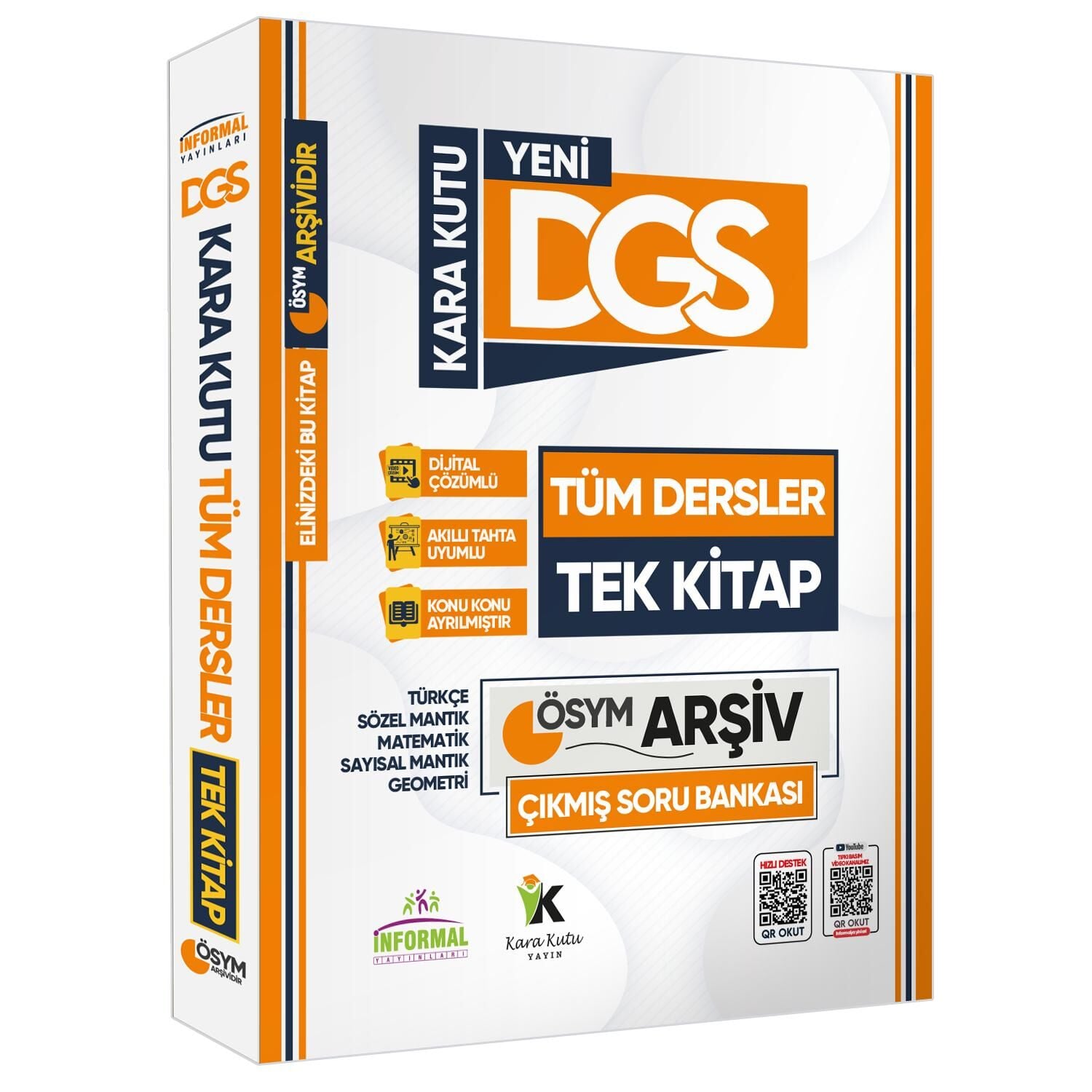 2025 DGS TÜM DERSLER TEK KİTAP Kara Kutu ÖSYM Soru Havuzu Çıkmış Soru Bankası Dijital Çözümlü