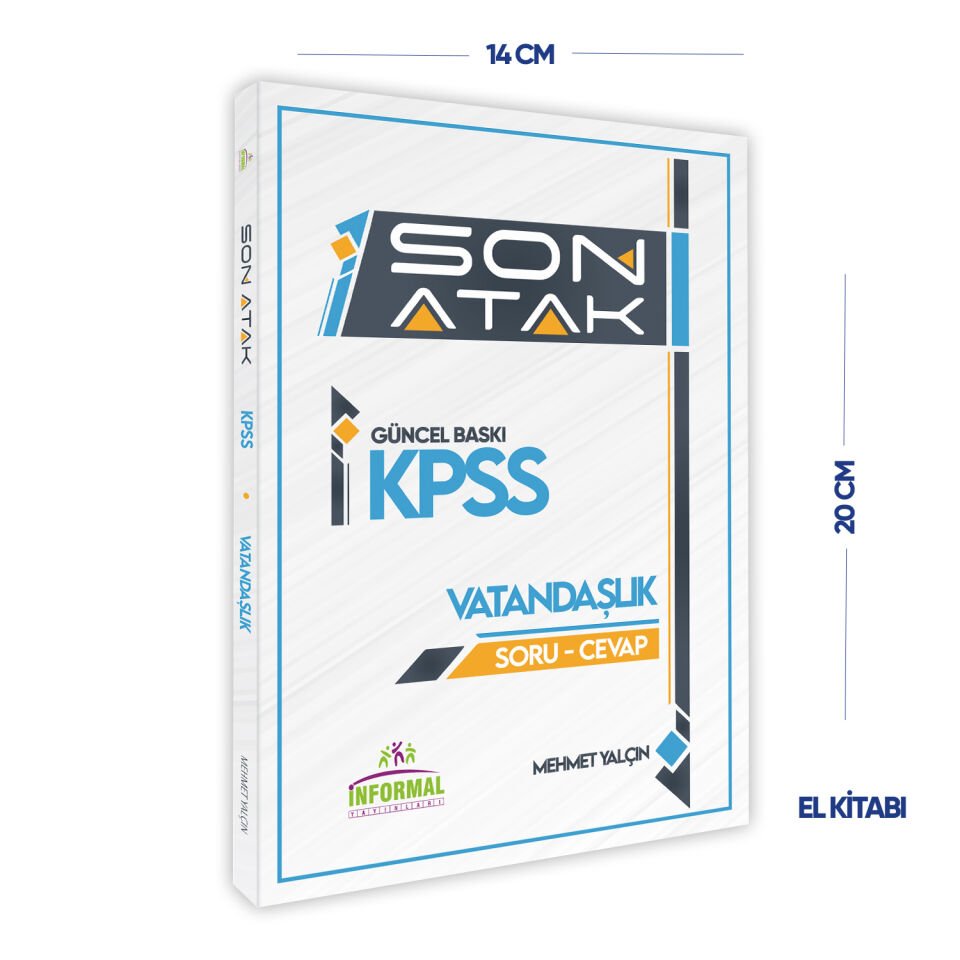 2025 İnformal Yayınları KPSS Vatandaşlık Son Atak SORU-CEVAP Pratik Bilgi CEP BOY Kitabı