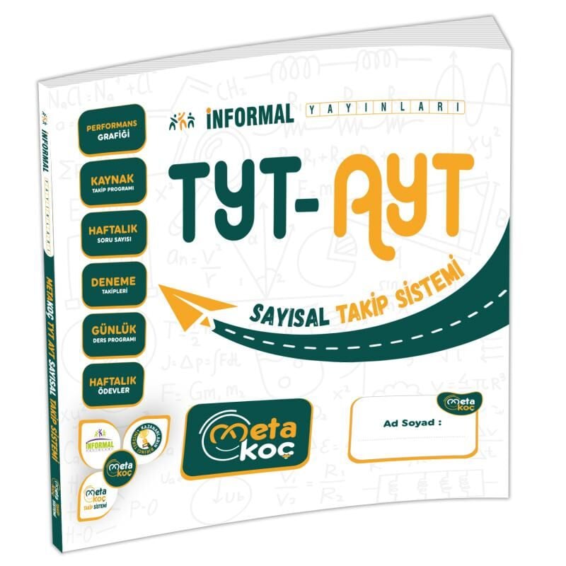 2026 YKS-TYT-AYT İnformal Yayınları Meta Koç SAYISAL Öğrenci Takip Sistemi