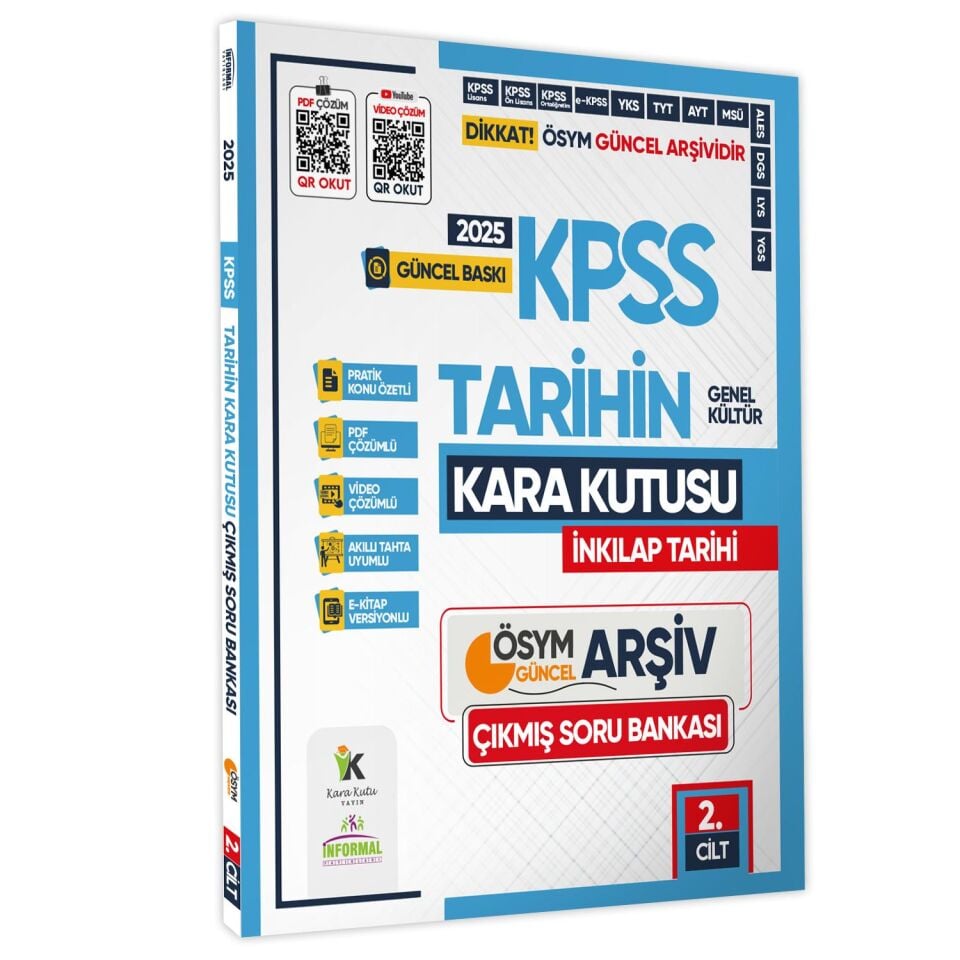 2025 KPSS Tarihin Kara Kutusu MODÜLER SET 3lü ÖSYM Çıkmış Soru Bankası Konu Özetli Video/PDF Çözümlü