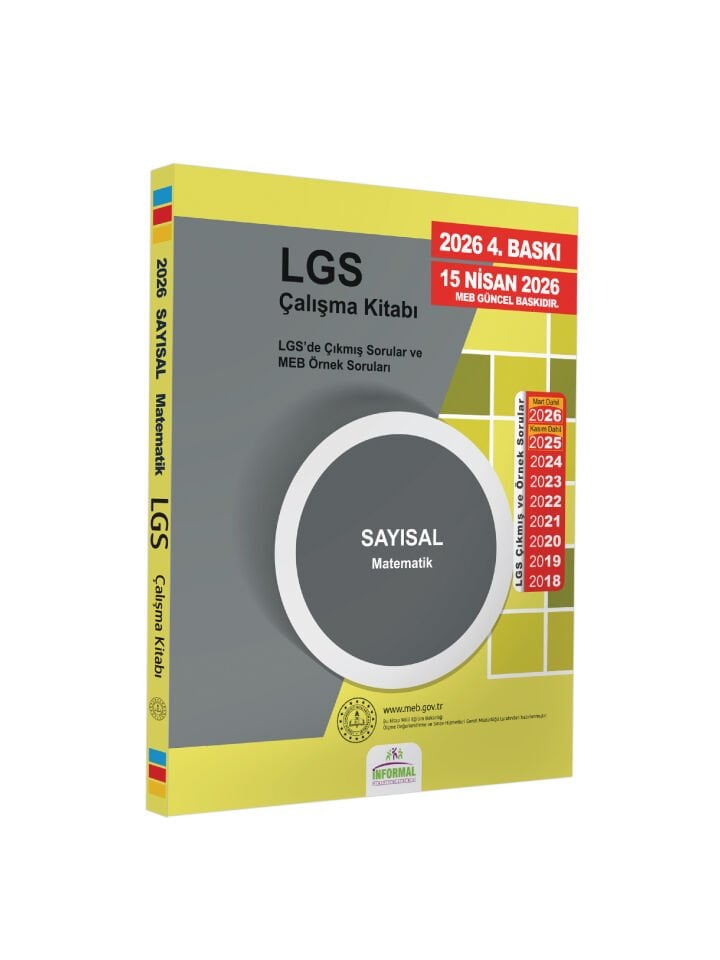 2026(Nisan güncellemesi dahil)8.SINIF LGS Çıkmış ve MEB Örnek Soruları Matematik-FEN SAYISAL Çalışma 2li Kitap SET
