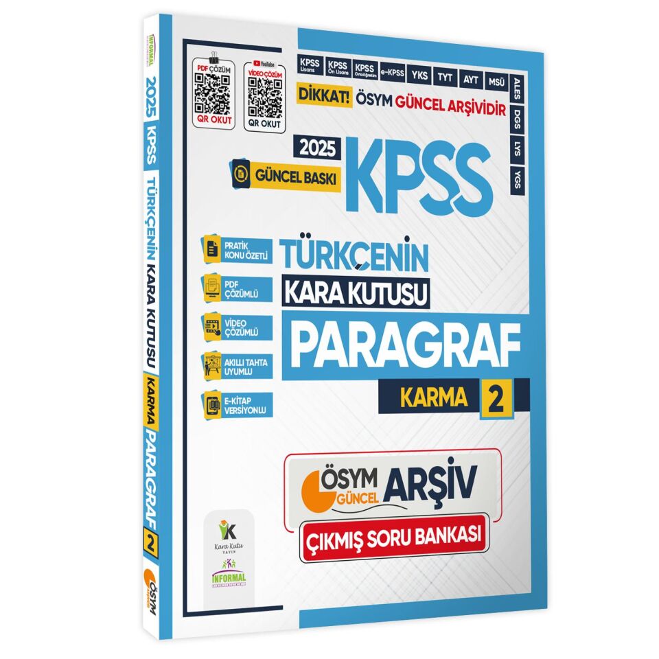 2025 KPSS Türkçenin Kara Kutusu ÖSYM Çıkmış Soru Bankası 5li Set Konu Özetli Video/PDF Çözümlü