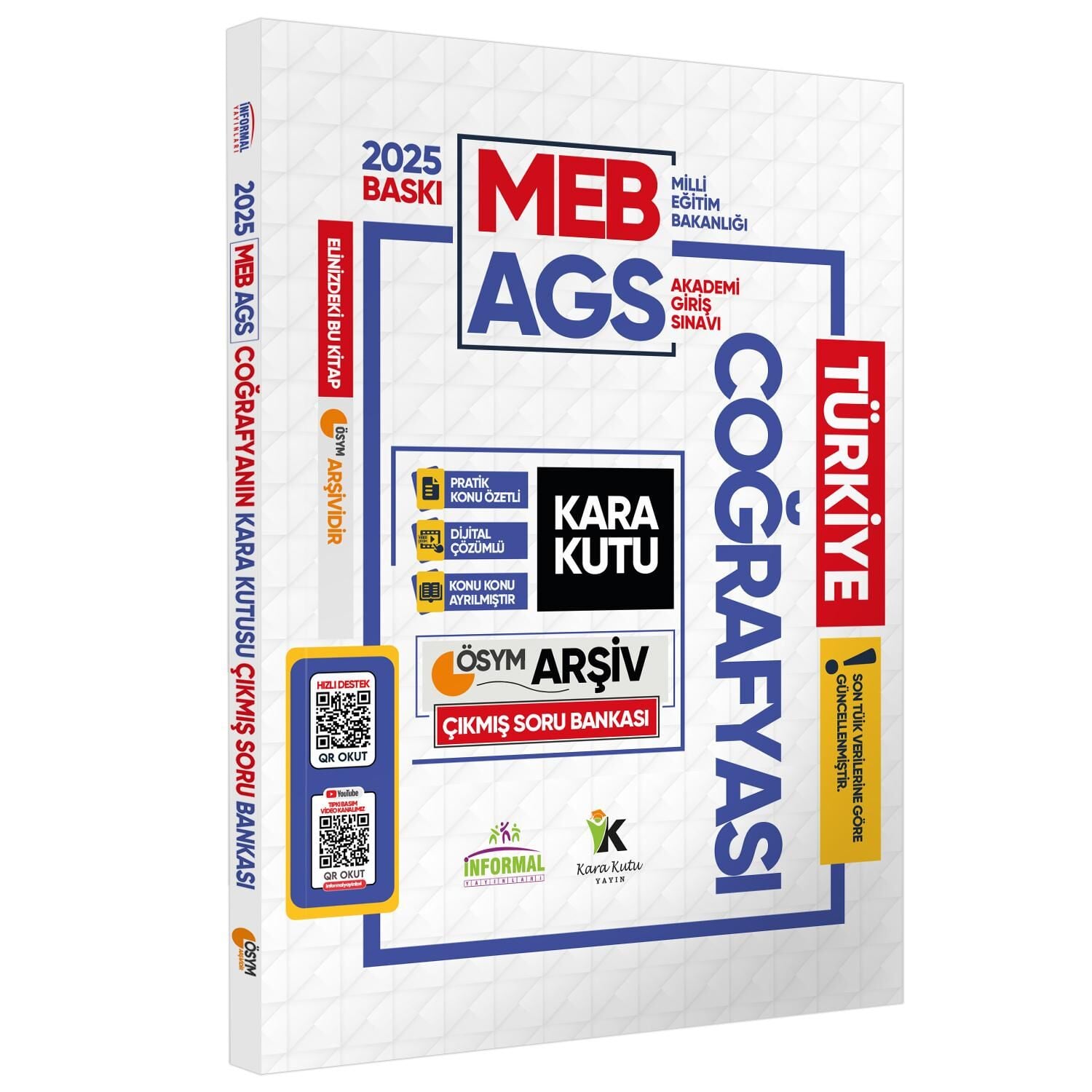 2025 MEB-AGS COĞRAFYAnın Kara Kutusu ÖSYM Çıkmış Soru Havuzu Bankası Konu Özetli Dijital Çözümlü