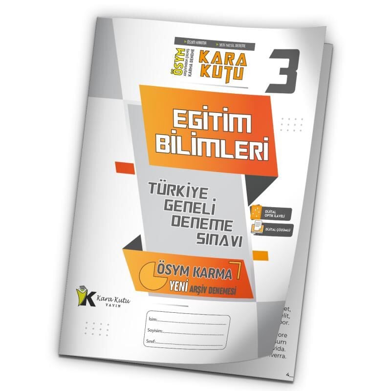 2025 MEB-AGS Eğitim Bilimleri ÖSYM Arşivi Karma Kara Kutu Çıkmış Soru TG D.Çözümlü Deneme 10/3.Kitapçık