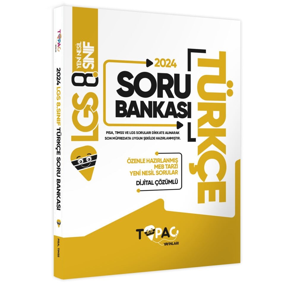 8.Sınıf LGS Türkçe Yeni Nesil Soru Bankası (Sınava Hazırlık, Okula Yardımcı)