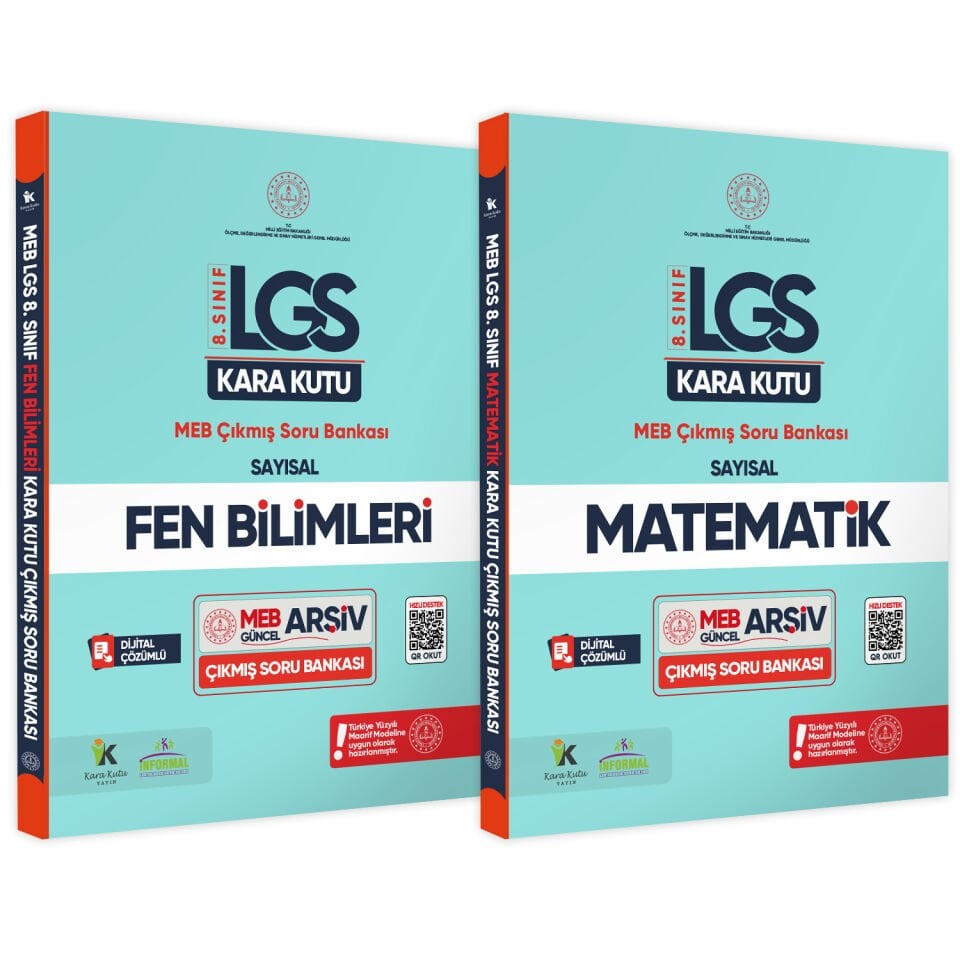 8.Sınıf LGSnin Kara Kutusu SAYISAL PAKET Dijital Çözümlü Soru Bankası