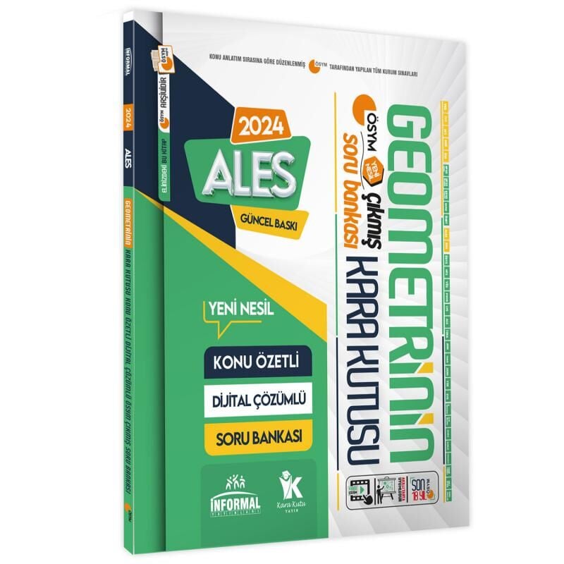 ALES Geometrinin Kara Kutusu Konu Özetli Dijital Çözümlü ÖSYM Çıkmış Soru Havuzu Bankası