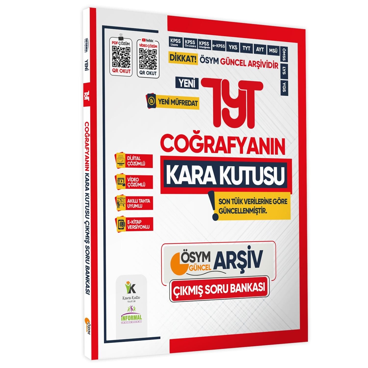 2025 TYT COĞRAFYA Kara Kutu ÖSYM Çıkmış Soru Havuzu Bankası Maarif Modeli Dijital Çözümlü
