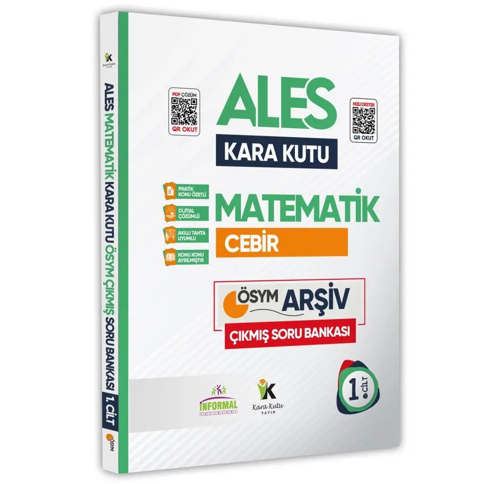ALES Matematik 1.-2.Cilt ve Geometrinin Kara Kutusu Konu Özetli D.Çözümlü Soru Bankası Altın Set