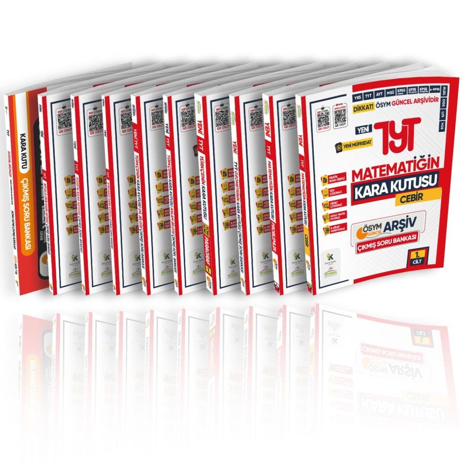 2025 TYT Kara Kutu ÖSYM Çıkmış Soru Havuzu Bankası SAYISAL ALTIN SET Konu Özetli Dijital Çözümlü