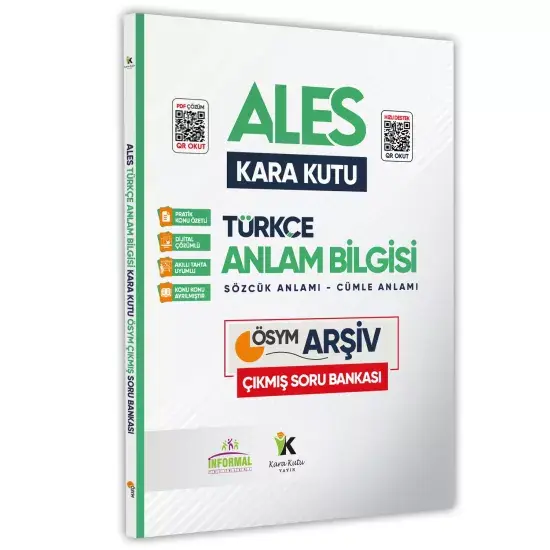 ALES Türkçenin Kara Kutusu Dijital Çözümlü Konu Özetli ÖSYM Çıkmış Soru Bankası Altın Set Paket