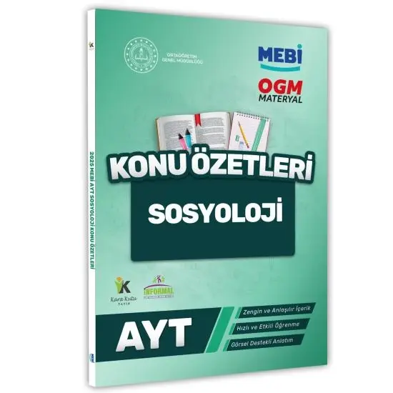 2025 YKS-AYT MEBİ-Konu Özetleri A4 Renkli BASKI ÜCRETİ