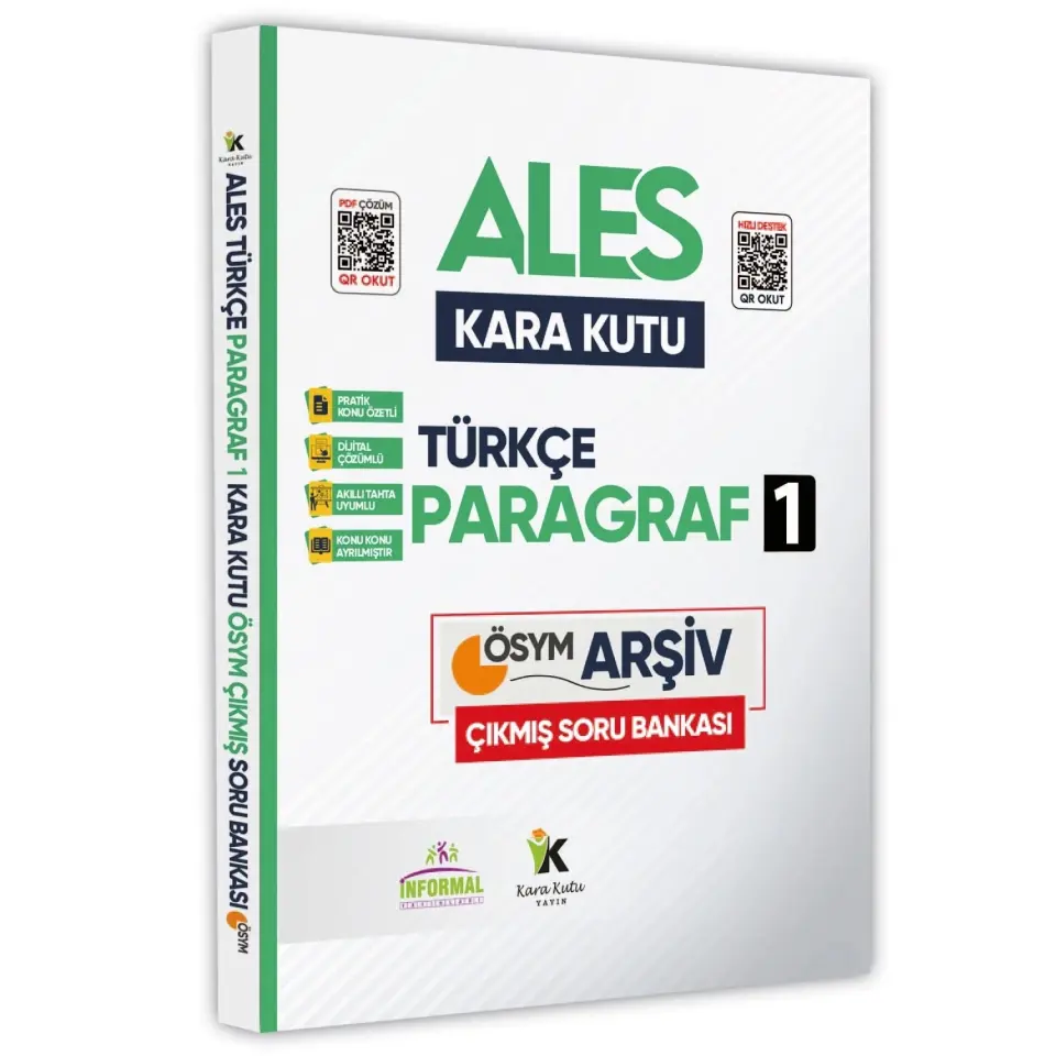 ALES Türkçenin Kara Kutusu Dijital Çözümlü Konu Özetli ÖSYM Çıkmış Soru Bankası Altın Set Paket