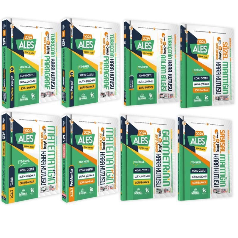 ALESİN Kara Kutusu ALTIN PAKET Konu Özetli Çözümlü ÖSYM ARŞİV Çıkmış Soru Bankası