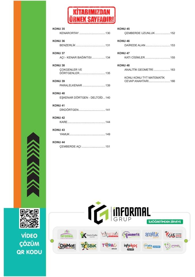 2025 YKS-TYT Matematik-Geometri Karakutu ÖSYM Çıkmış Soru Bankası Çözümlü Konu Konu Son 7 Yıl