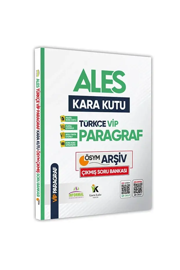 ALES Kara Kutu TÜRKÇE 4lü SET Konu Özetli Çözümlü ÖSYM ARŞİV Çıkmış Soru Bankası