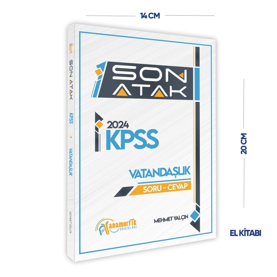 Anamorfik Yayınları KPSS Vatandaşlık Son Atak SORU-CEVAP